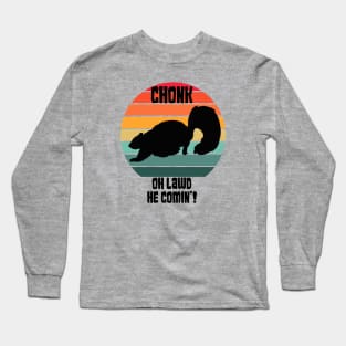 Chonky Fat Squirrel Long Sleeve T-Shirt